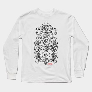 Ukrainian folk traditional embroidery tree Long Sleeve T-Shirt